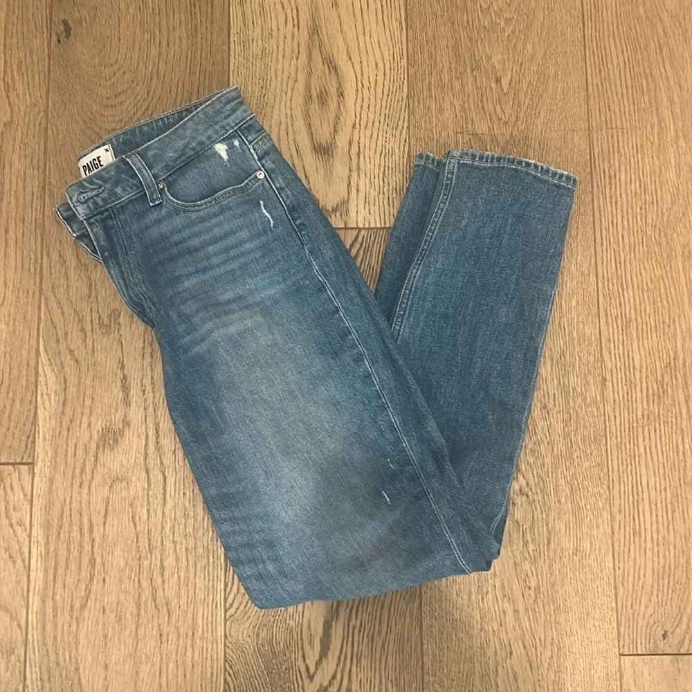 PAIGE Light Blue Hoxton Slim Jeans - Picture 2 of 8